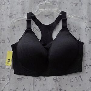 All in Motion Black High-Impact Padded Racerback Sports Bra